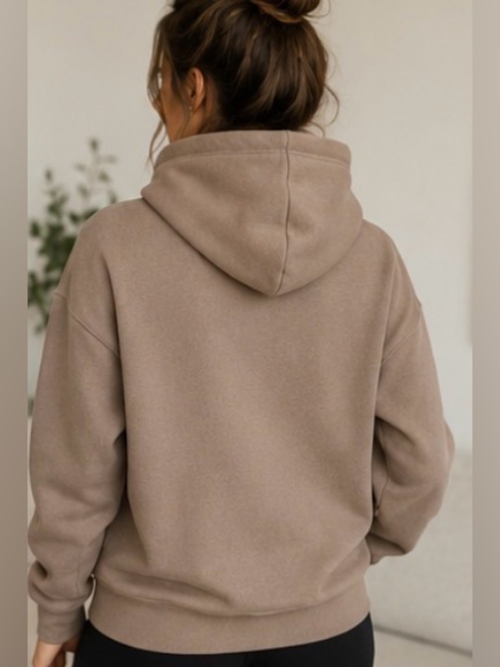 Zyia Active Cozy Pullover Hoodie Sweatshirt Brown Taupe Size Medium.Like new - Picture 3 of 11